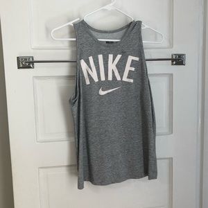 Gray Nike Workout Tank